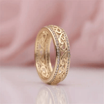 Hohloha Hellera Anel Dourado Elegante - Luxo para Eventos - Ines Braga