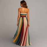 Vestido Maxi de Verão Plissado Colorido Judith™