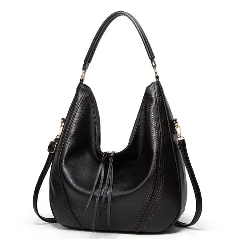 Imke | Bolsa de Ombro em Couro Genuíno Elegante e Prática - Ines Braga