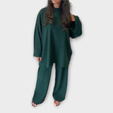Ingrid – Conjunto Plus Size de Estilo Acanalado - Ines Braga