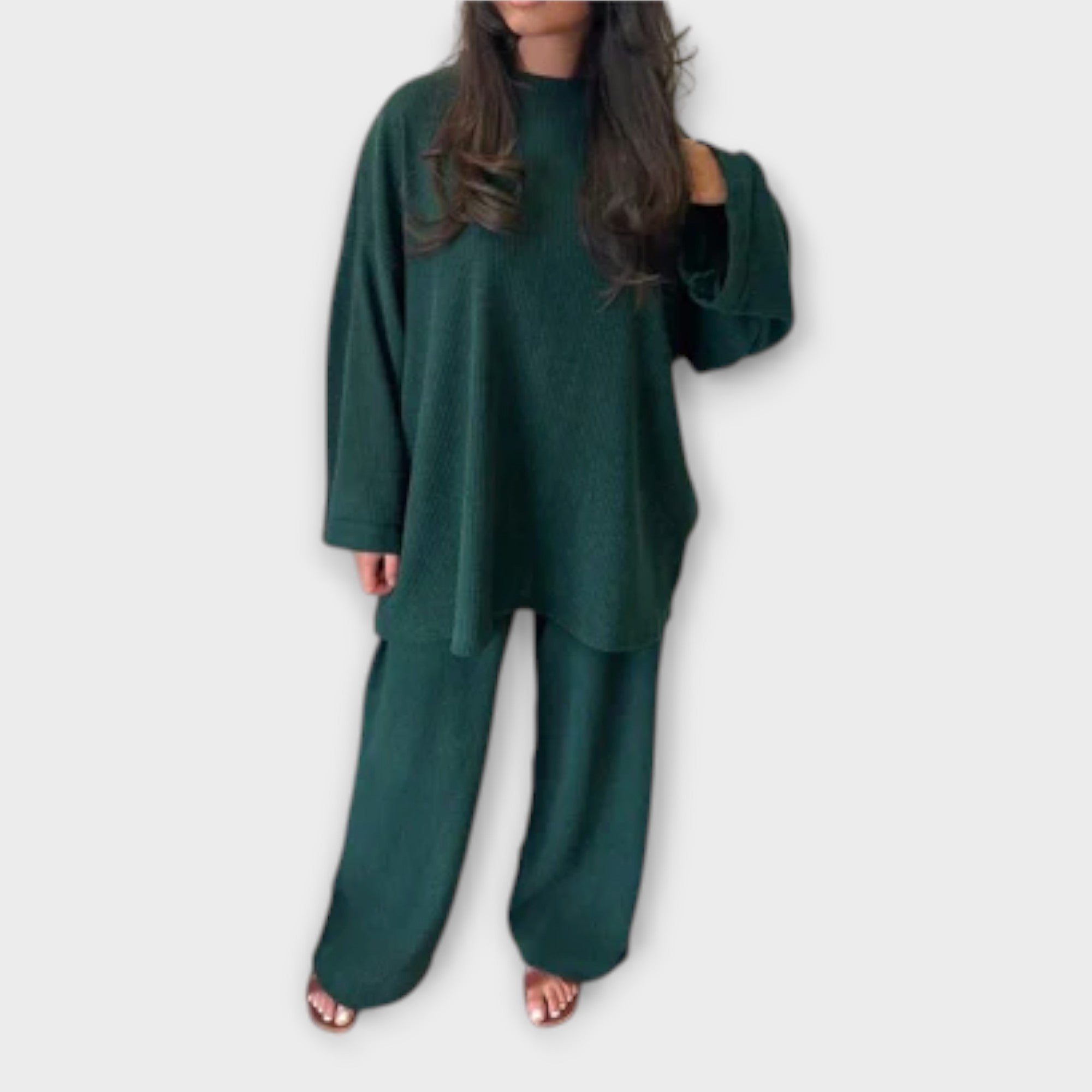 Ingrid – Conjunto Plus Size de Estilo Acanalado - Ines Braga