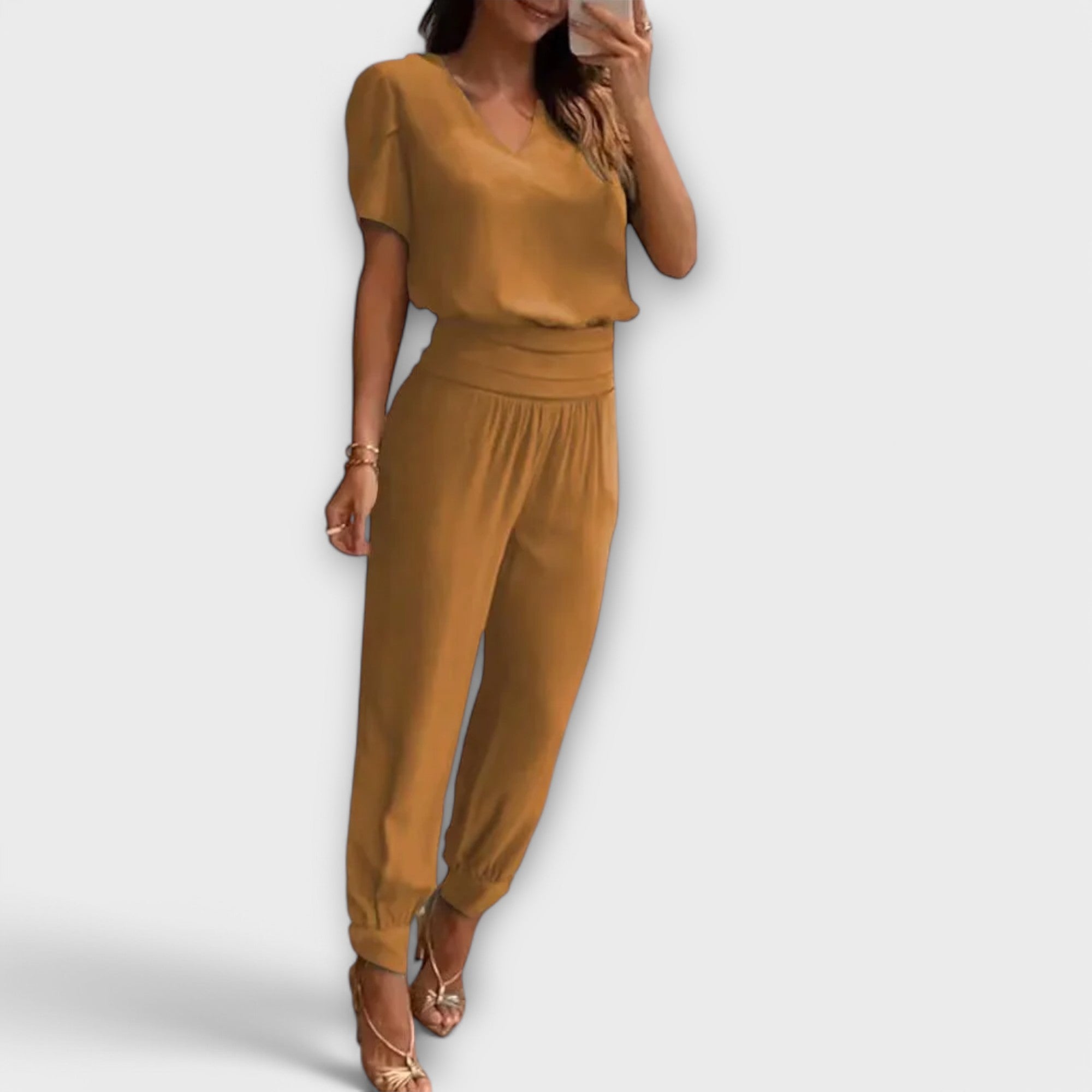 Irmelin - Conjunto elegante com camisola e calças - Ines Braga