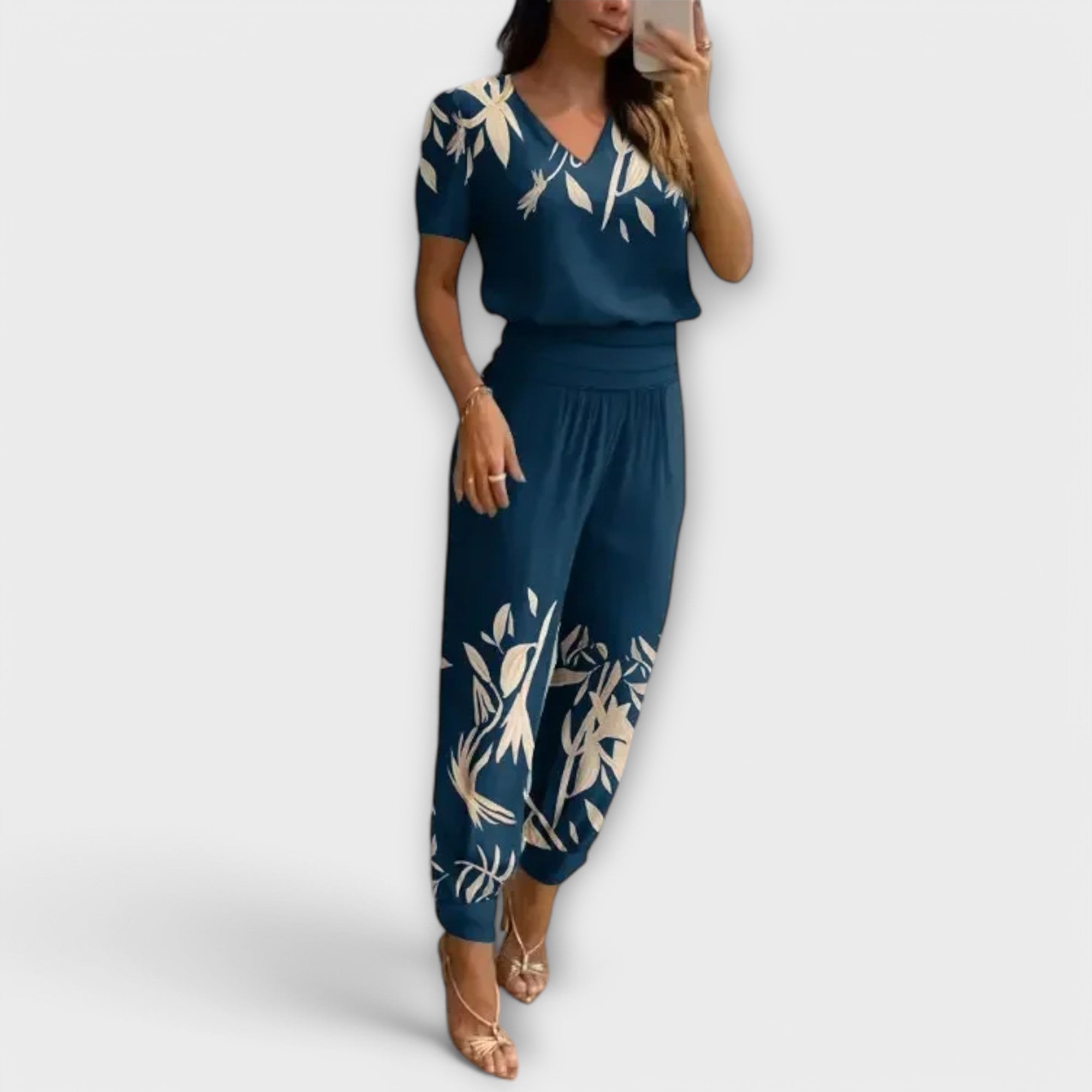 Irmelin - Conjunto elegante com camisola e calças - Ines Braga