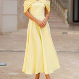 Isadora | Vestido Maxi Elegante com Ombros À Mostra e Drapeado - Ines Braga