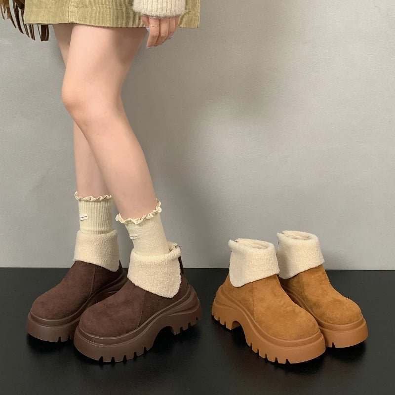 Jazmin | Plataforma grossa e design minimalista para um inverno com estilo - Ines Braga