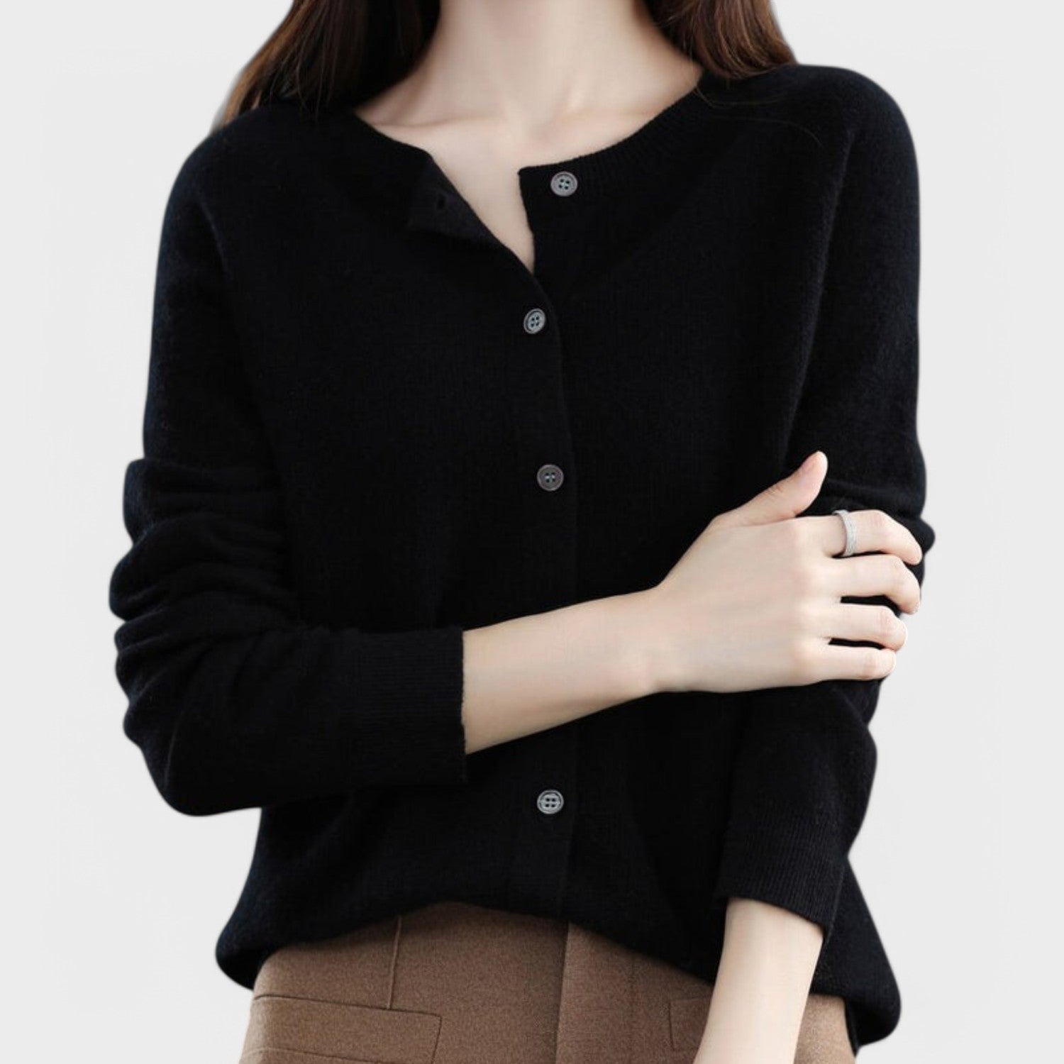 Jéssica - Cardigan em Malha de Caxemira - Ines Braga