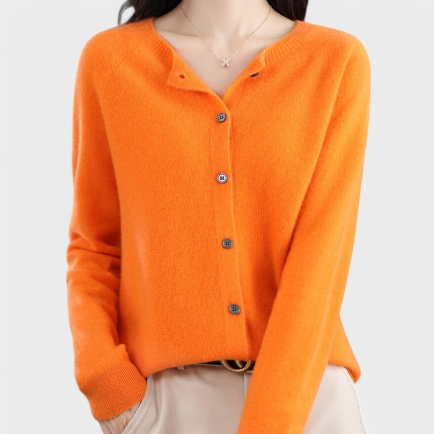 Jéssica - Cardigan em Malha de Caxemira - Ines Braga