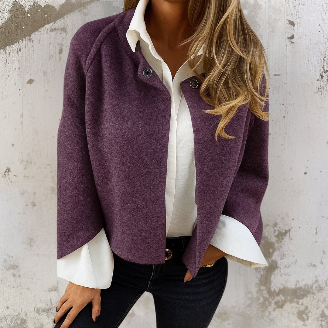 Judite™ | Casaco Curto Elegante e Quente - Ines Braga