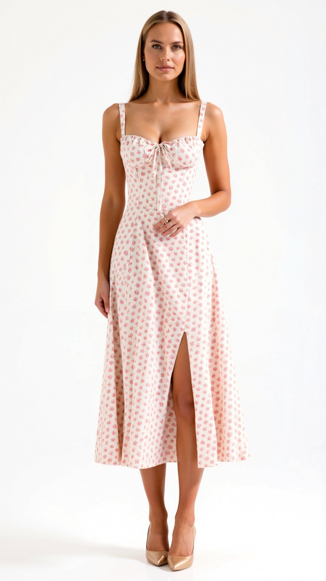 Julia | Vestido Midi Elegante - Ines Braga