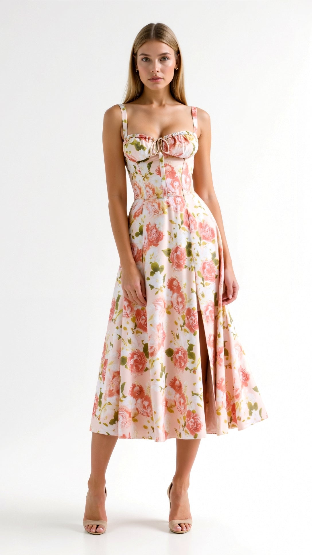 Julia | Vestido Midi Elegante - Ines Braga