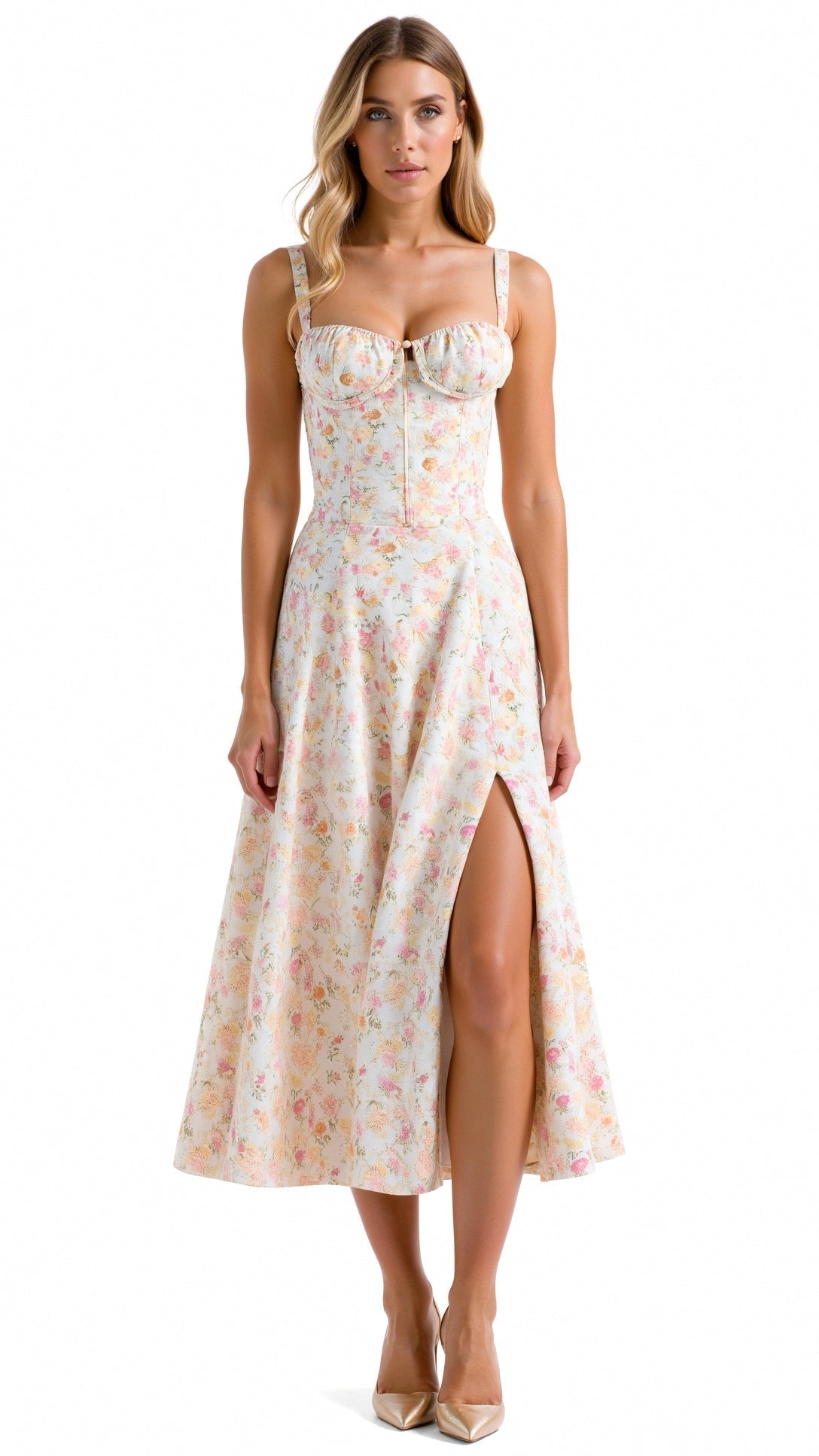 Julia | Vestido Midi Elegante - Ines Braga