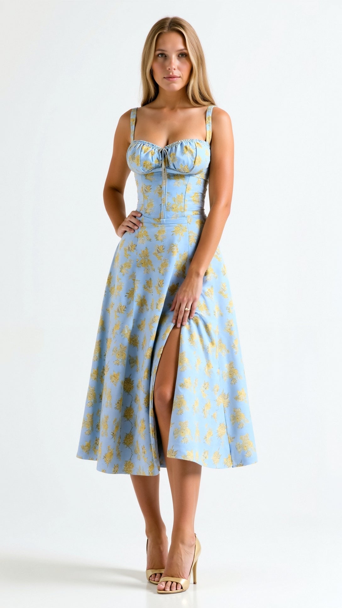 Julia | Vestido Midi Elegante - Ines Braga