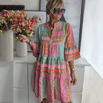 Juliane - Vestido de baloiço com camadas - Ines Braga