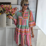 Juliane - Vestido de baloiço com camadas - Ines Braga