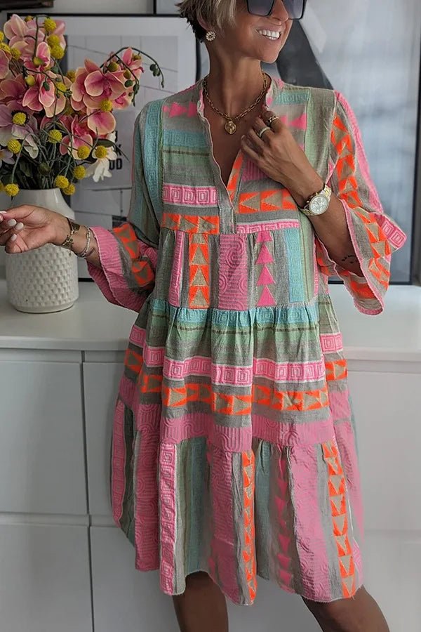 Juliane - Vestido de baloiço com camadas - Ines Braga