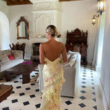 Julieta | Vestido Comprido com Volantes – Gracioso e Romântico - Ines Braga