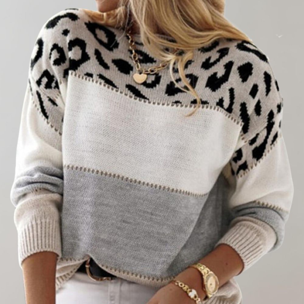 Julinha | Camisola Casual com Estampa Leopardo - Ines Braga