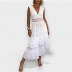 Kim | Vestido em Renda com Decote em V - Ines Braga
