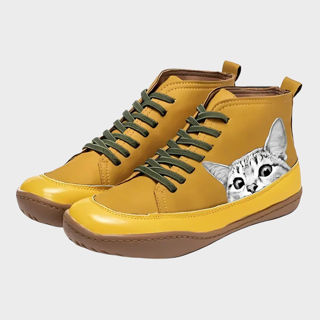 Kitty - Botas de couro para amantes de gatos - Ines Braga