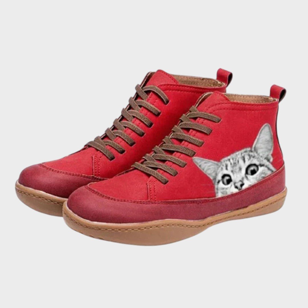Kitty - Botas de couro para amantes de gatos - Ines Braga