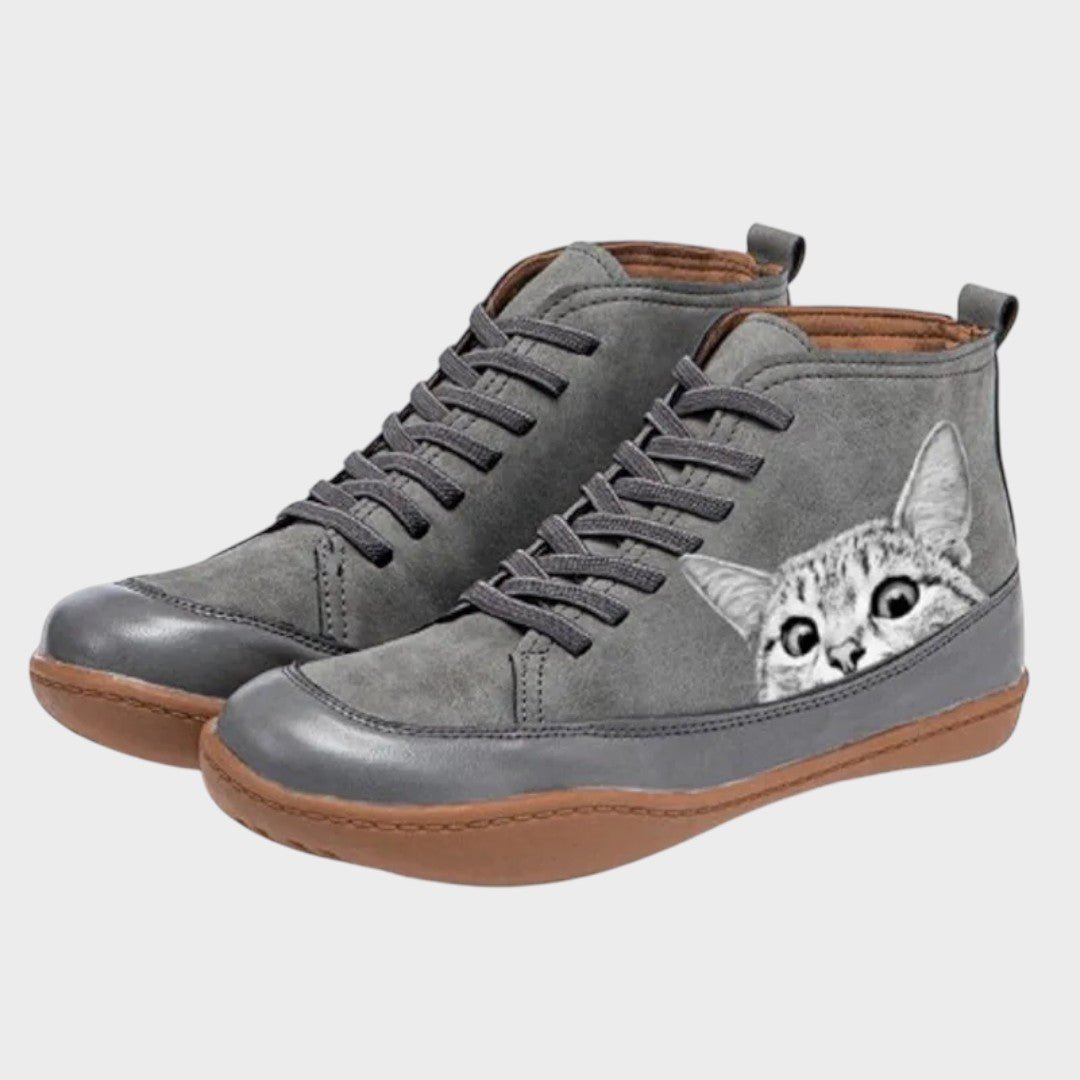 Kitty - Botas de couro para amantes de gatos - Ines Braga