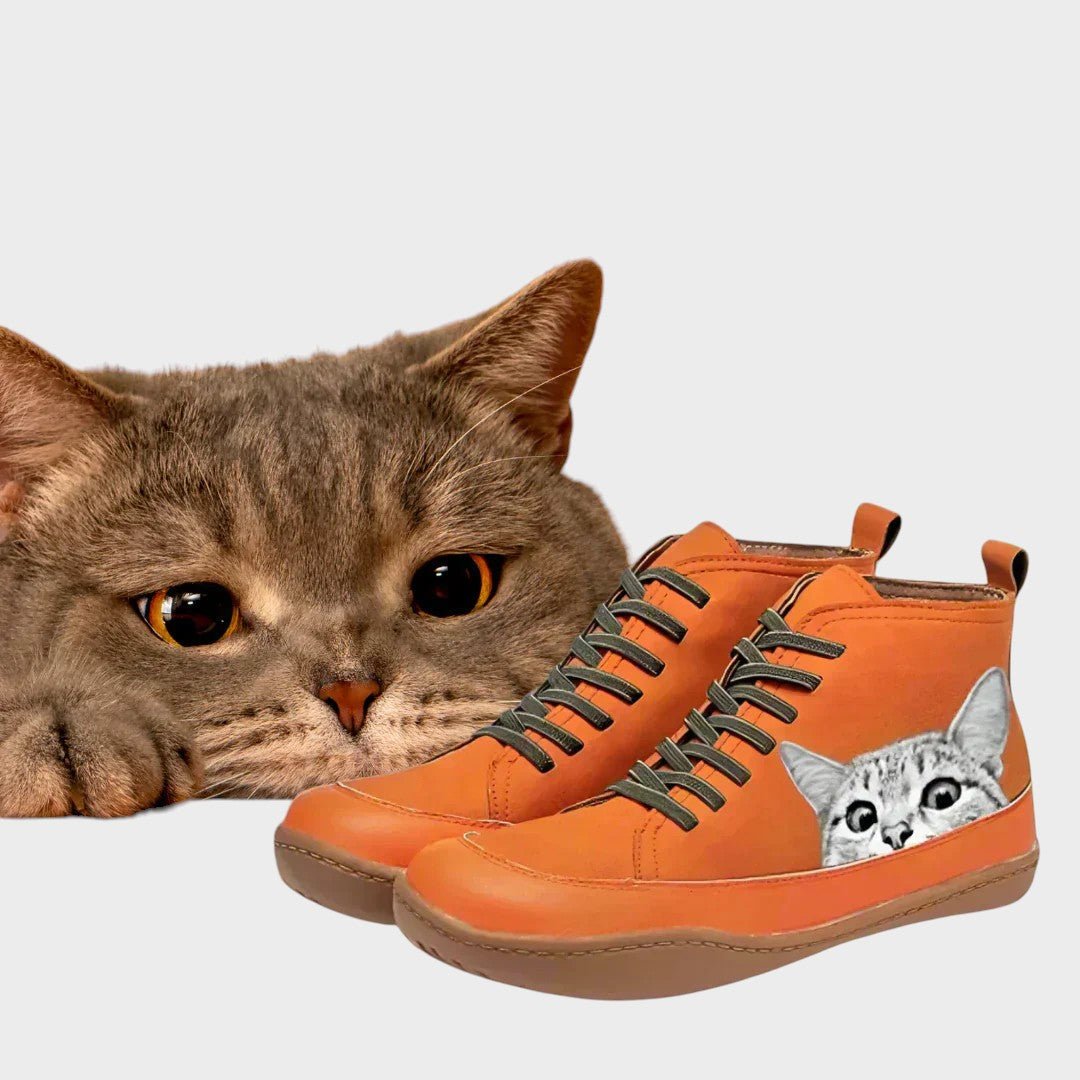 Kitty - Botas de couro para amantes de gatos - Ines Braga