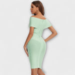 Lara| Mini vestido elegante com decote em V - Ines Braga