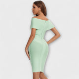 Lara| Mini vestido elegante com decote em V - Ines Braga