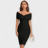 Lara| Mini vestido elegante com decote em V - Ines Braga