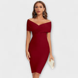Lara| Mini vestido elegante com decote em V - Ines Braga