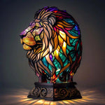 Leão - Lampâda em Vitrais - Ines Braga