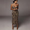 Leopardo | Vestido Justo Sexy com Estampa de Leopardo e Alças Finas - Ines Braga