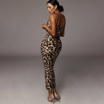 Leopardo | Vestido Justo Sexy com Estampa de Leopardo e Alças Finas - Ines Braga