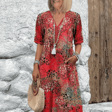 Lia | Vestido Feminino Midi em Tecido Leve - Ines Braga