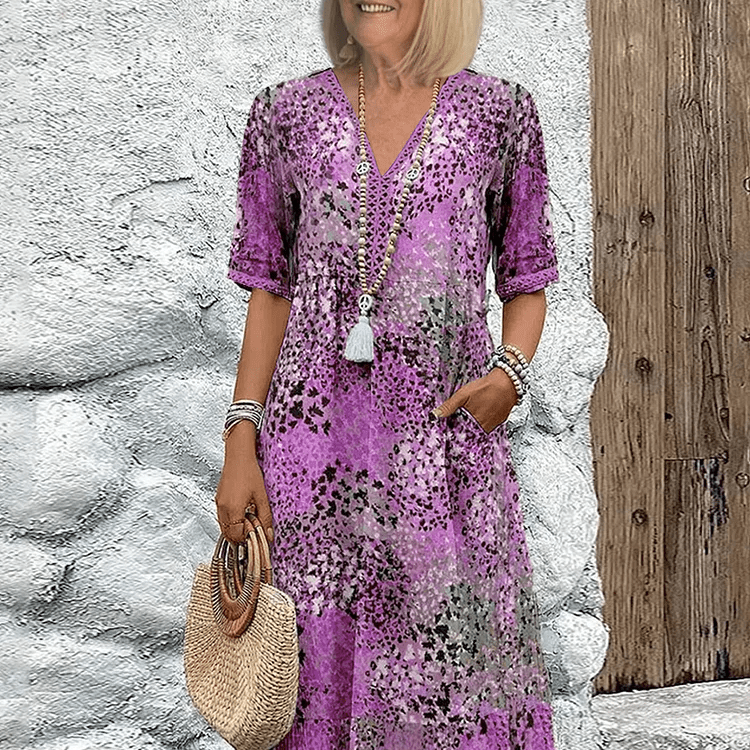 Lia | Vestido Feminino Midi em Tecido Leve - Ines Braga