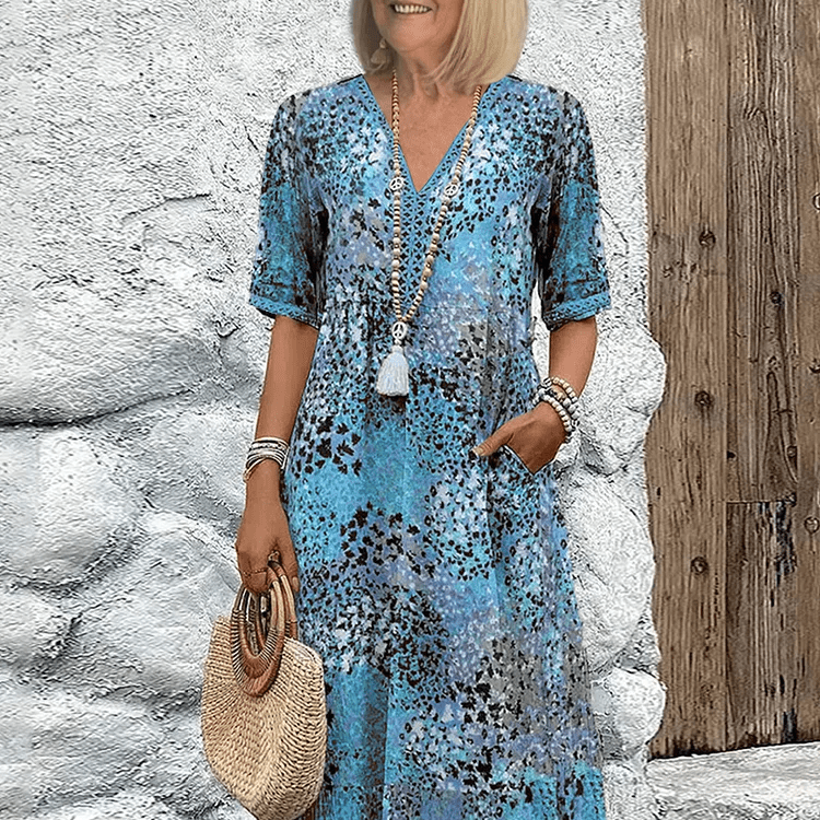 Lia | Vestido Feminino Midi em Tecido Leve - Ines Braga