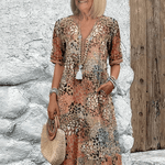 Lia | Vestido Feminino Midi em Tecido Leve - Ines Braga