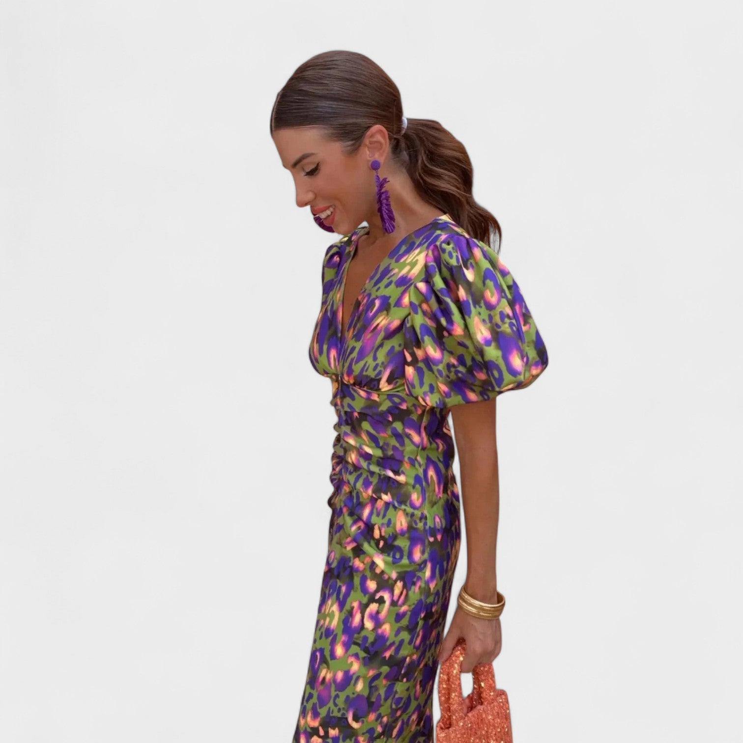 Lily - Vestido Fuego Tropical - Ines Braga