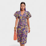 Lily - Vestido Fuego Tropical - Ines Braga