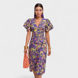 Lily - Vestido Fuego Tropical - Ines Braga