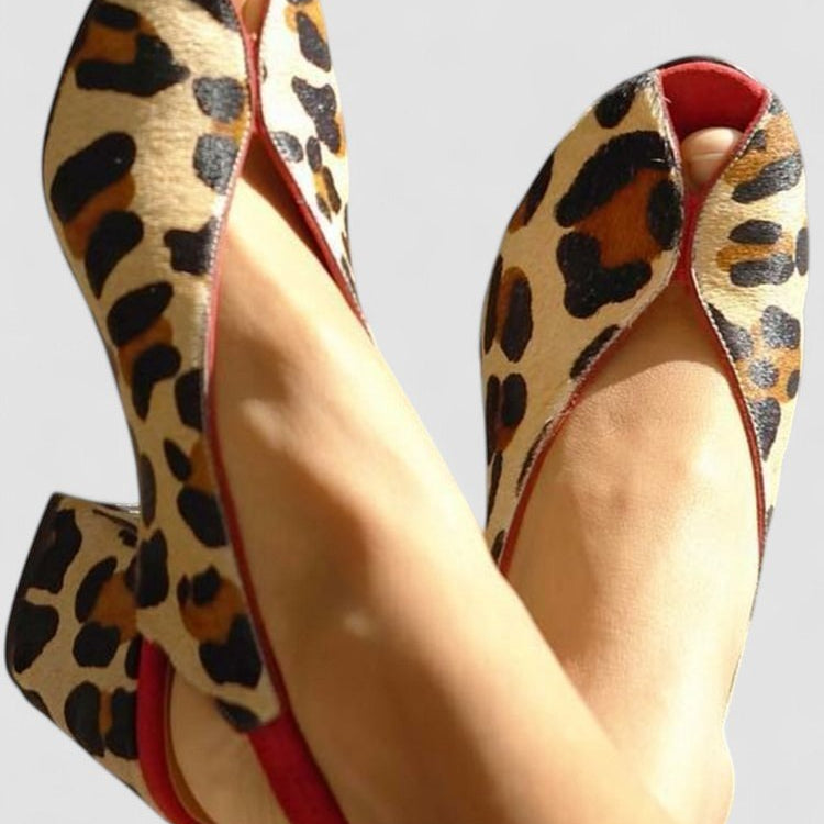 Louison | Sandálias com padrão leopardo - Ines Braga
