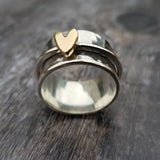 Love | Anel Único Ouro Prata Vintage - Ines Braga
