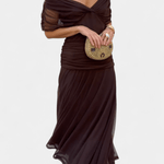 Luana® | Vestido elegante com decote em V - Ines Braga