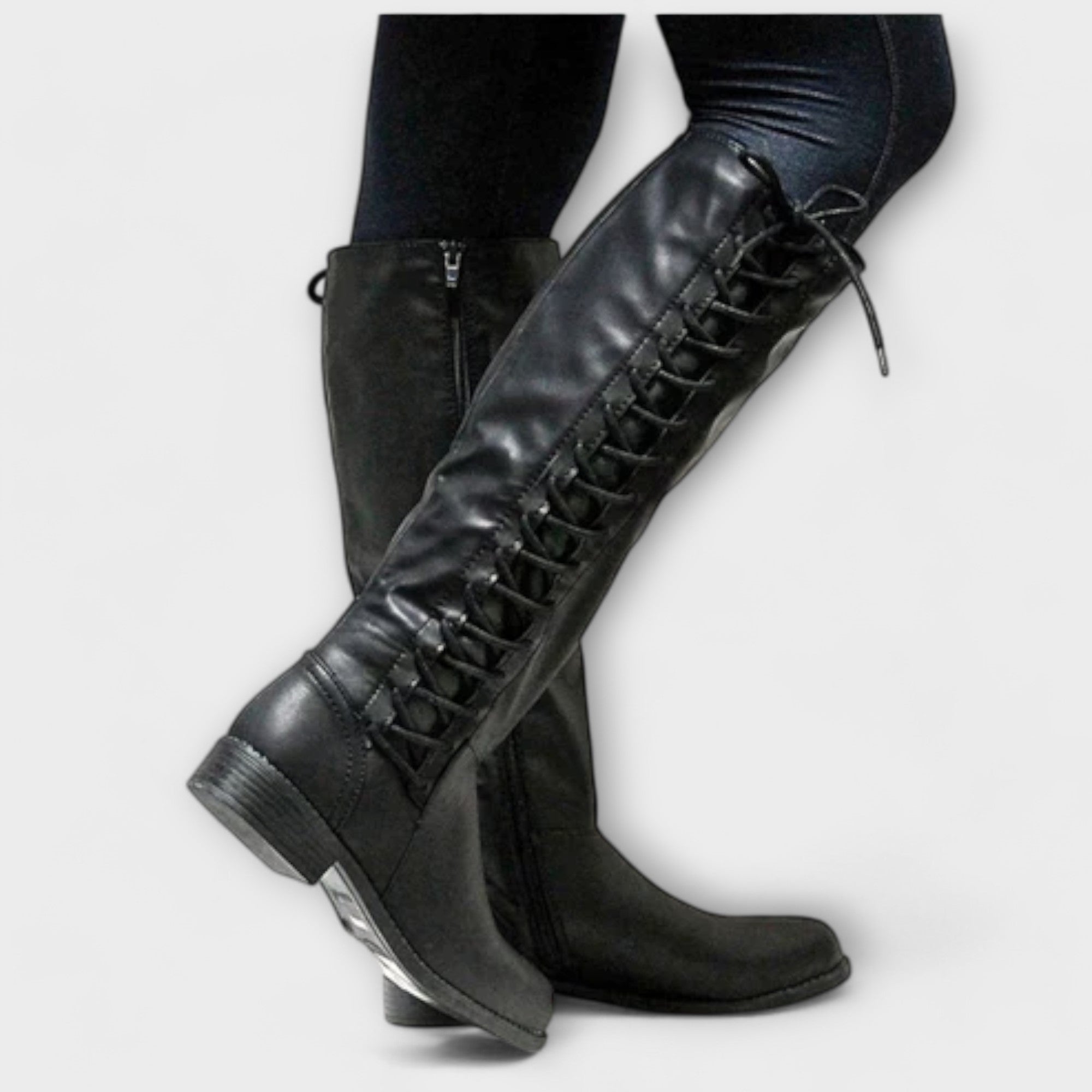 Lucía - Botins com atacadores elegantes - Ines Braga