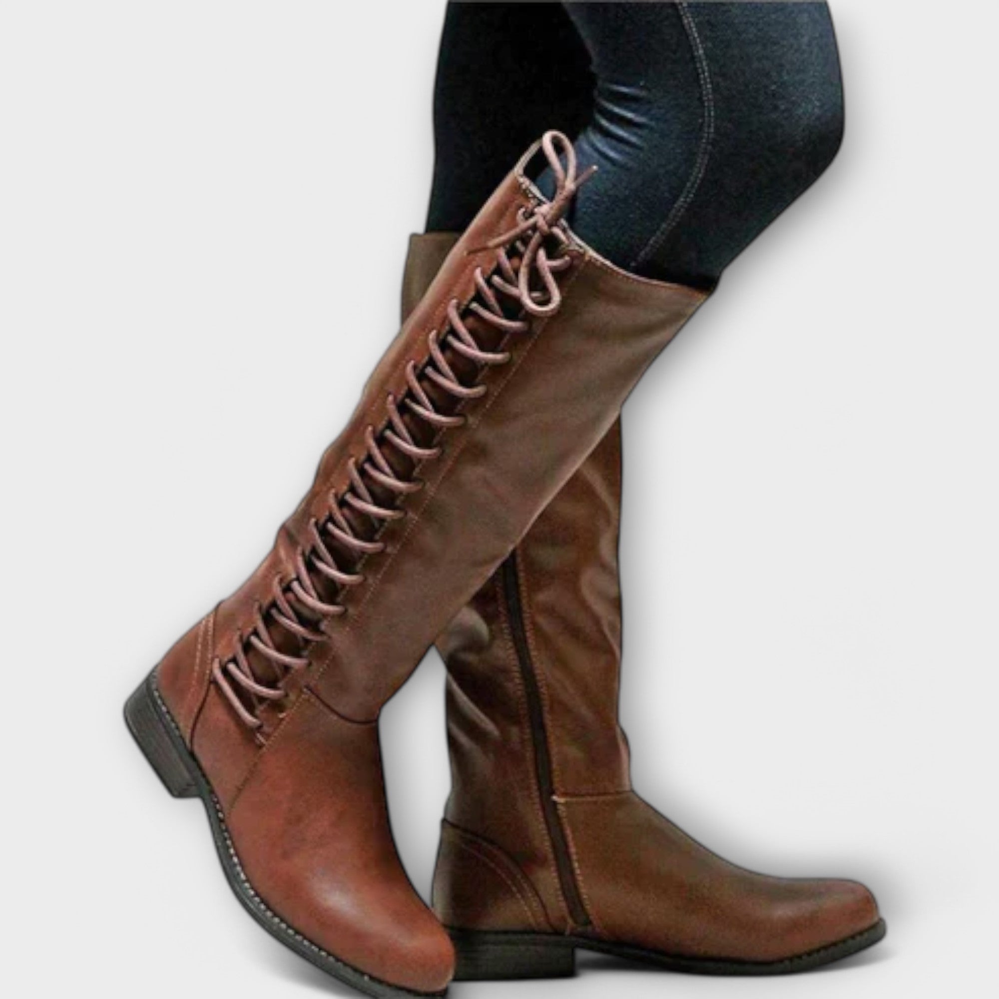 Lucía - Botins com atacadores elegantes - Ines Braga