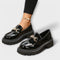 Lucía - Mocassins de plataforma para mulher com fivela de fecho - Ines Braga