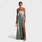 Lucía Satin - Vestido comprido - Ines Braga