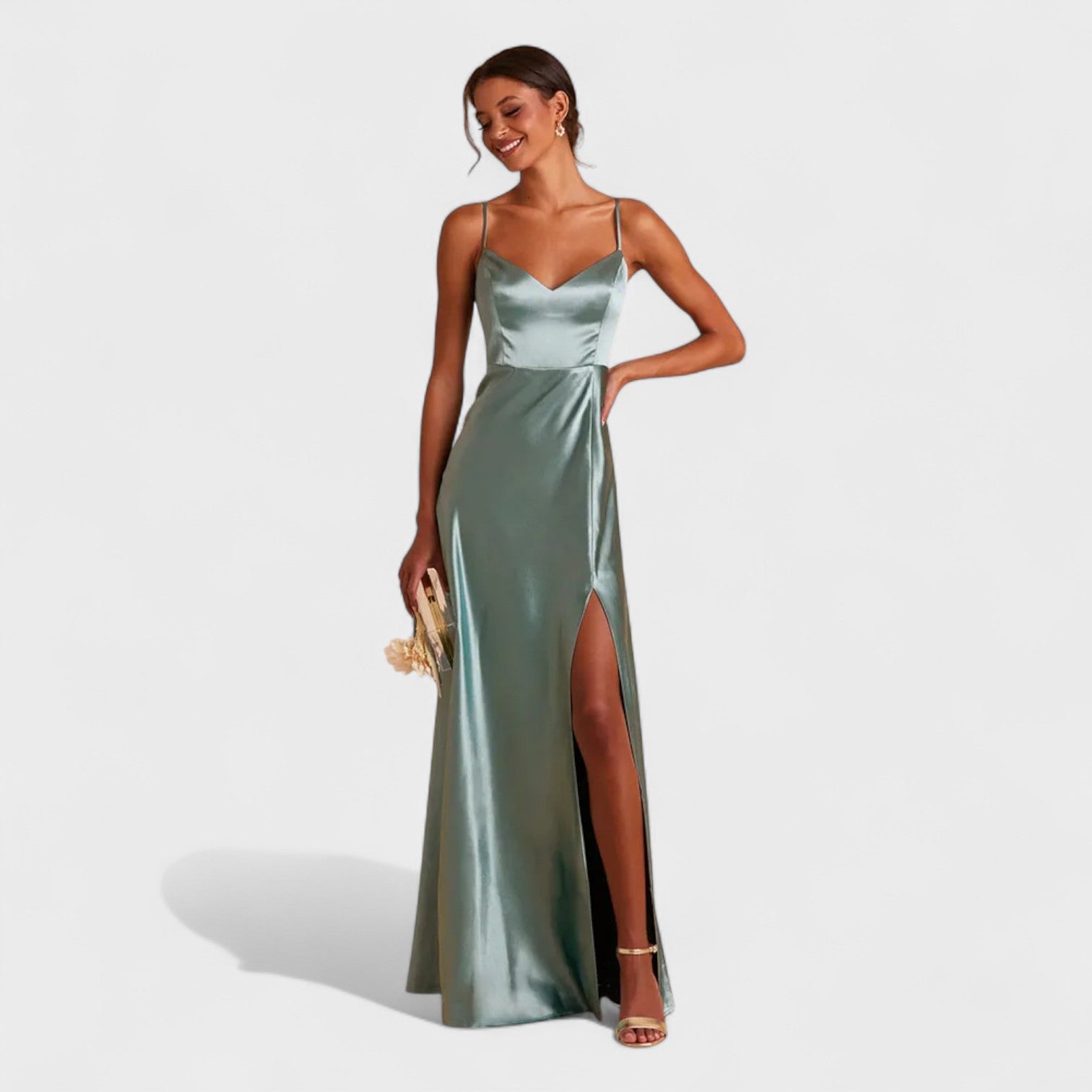 Lucía Satin - Vestido comprido - Ines Braga