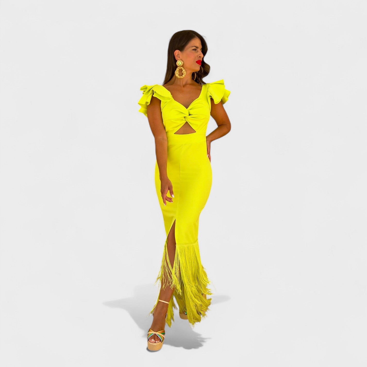 Lucía - Vestido flamenco néon - Ines Braga