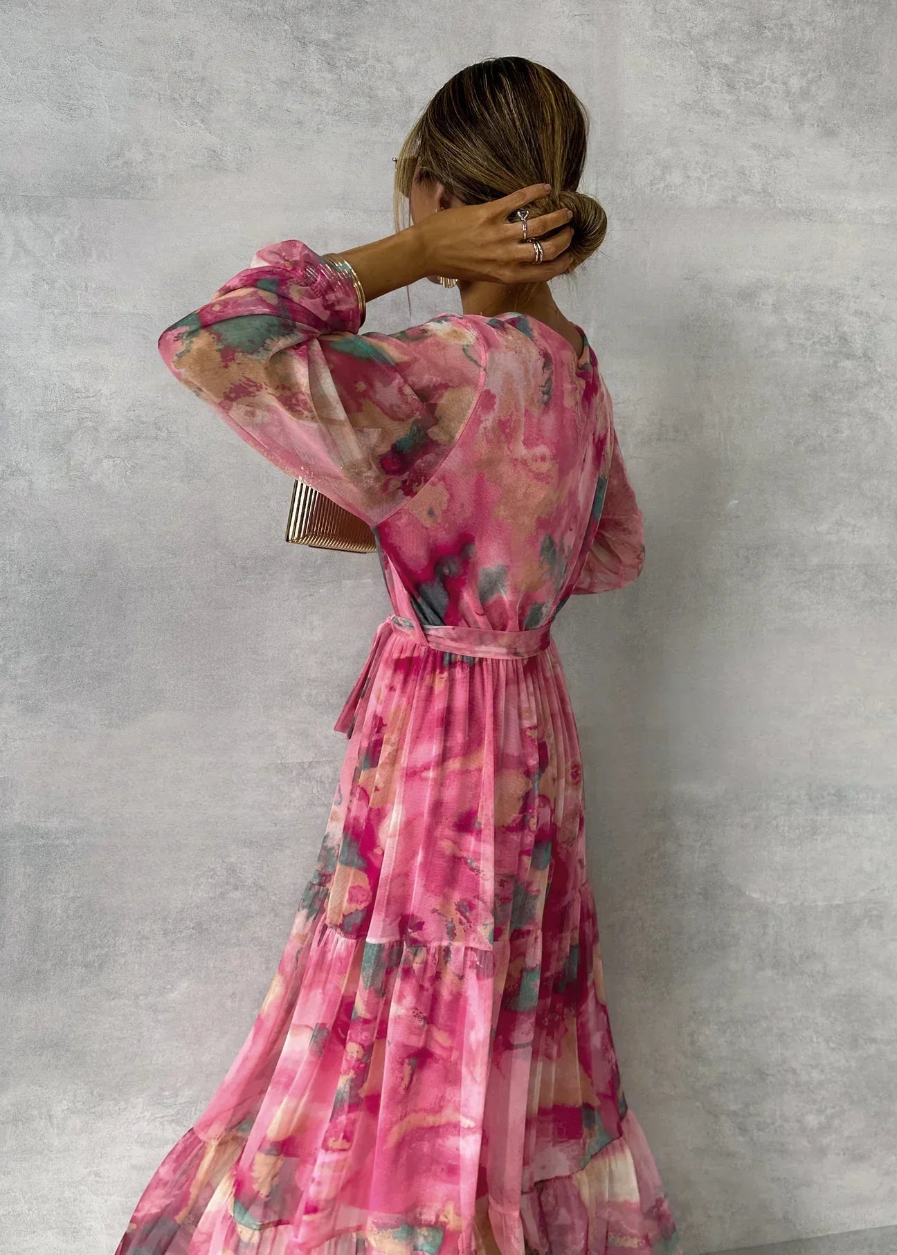Luísa™ | Vestido Floral de Envolver com Toque Romântico - Ines Braga